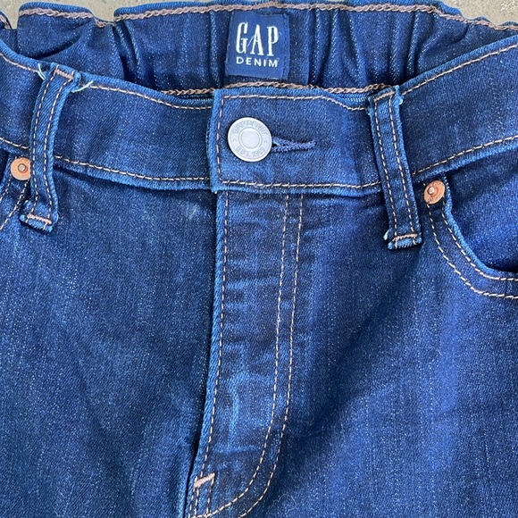 BNWOT Classic straight dark wash tall Gap denim blue jeans - Picture 2 of 14